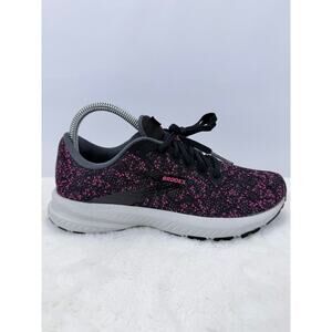 Brooks Launch 7 Womens Running Shoes Size 7.5 Black Pink Lightweight